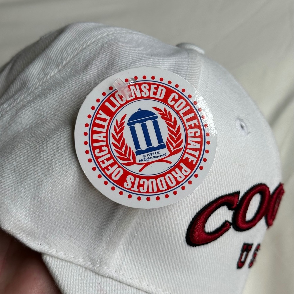 Vintage USC University of South Carolina Gamecocks Mens Hat Embroidered White - Picture 2 of 9
